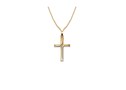 Dual Tone Plated | Cross Pendants